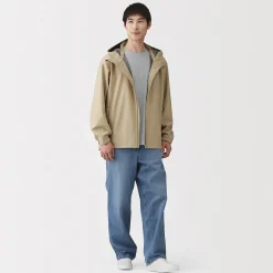 Discount Muji Veste à capuche en polyester déperlante pour homme