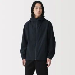 Discount Muji Veste à capuche en polyester déperlante pour homme