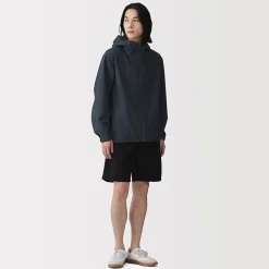 Discount Muji Veste à capuche en polyester déperlante pour homme