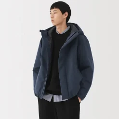 Clearance Muji Veste à capuche en polyester pour homme