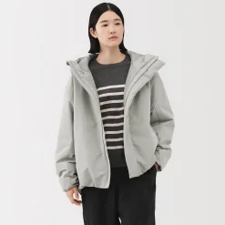 Clearance Muji Veste à capuche en polyester pour homme