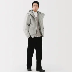 Clearance Muji Veste à capuche en polyester pour homme