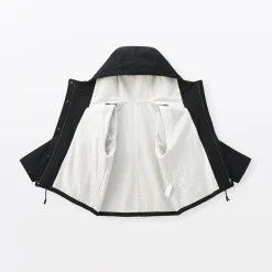 Best Muji Veste à capuche en toile de coton léger pour femme