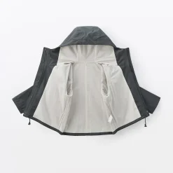 Best Muji Veste à capuche en toile de coton léger pour femme