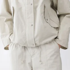 Best Muji Veste à capuche en toile de coton léger pour femme