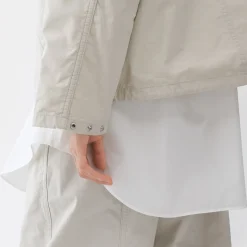 Best Muji Veste à capuche en toile de coton léger pour femme