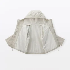Best Muji Veste à capuche en toile de coton léger pour femme
