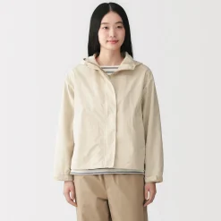 Discount Muji Veste à capuche pliante et déperlante pour femme