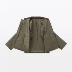 Hot Muji Veste à col montant en velours côtelé déperlant pour femme