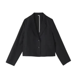 Hot Muji Veste courte en lin et lyocell pour femme