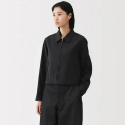 Hot Muji Veste courte en mélange de rayonne pour femme