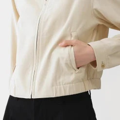 Hot Muji Veste courte en mélange de rayonne pour femme