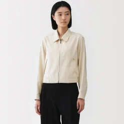 Hot Muji Veste courte en mélange de rayonne pour femme