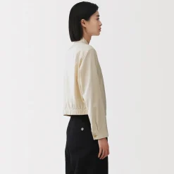 Hot Muji Veste courte en mélange de rayonne pour femme