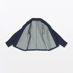 Clearance Muji Veste de travail en denim mélangé kapok pour femme