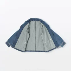Clearance Muji Veste de travail en denim mélangé kapok pour femme