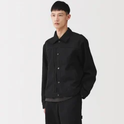 Muji Veste en denim polyester recyclé pour homme