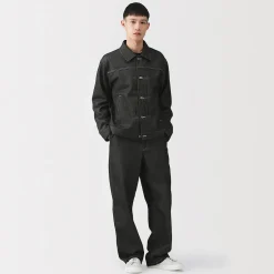 Muji Veste en denim polyester recyclé pour homme