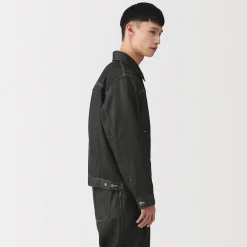 Muji Veste en denim polyester recyclé pour homme
