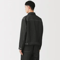 Muji Veste en denim polyester recyclé pour homme