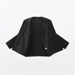 Clearance Muji Veste en lin avec cordon de serrage pour homme