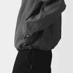 Clearance Muji Veste en lin avec cordon de serrage pour homme