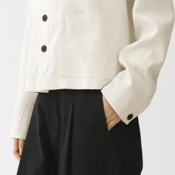 New Muji Veste en lin pour femme