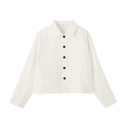 New Muji Veste en lin pour femme