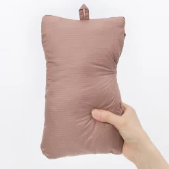 Muji Veste légère pliable en nylon recyclé sans col pour femme