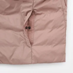 Muji Veste légère pliable en nylon recyclé sans col pour femme