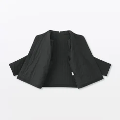 Clearance Muji Veste matelassée en gaze double de kapok mélangé pour femme