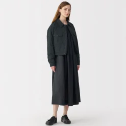 Hot Muji Veste matelassée en nylon recyclé pour femme