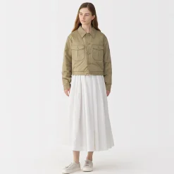 Hot Muji Veste matelassée en nylon recyclé pour femme