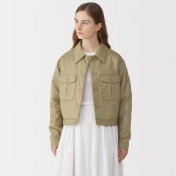 Hot Muji Veste matelassée en nylon recyclé pour femme