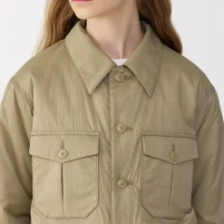 Hot Muji Veste matelassée en nylon recyclé pour femme