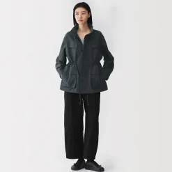 Discount Muji Veste utilitaire en nylon à la teinture naturelle pour femme