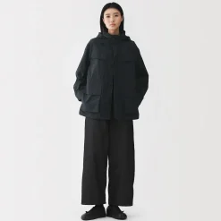 Discount Muji Veste utilitaire en nylon à la teinture naturelle pour femme