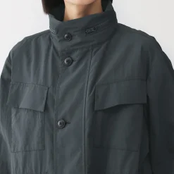 Discount Muji Veste utilitaire en nylon à la teinture naturelle pour femme
