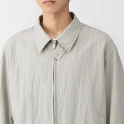 Outlet Muji Veste zippée en nylon recyclé déperlant pour homme