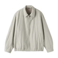 Outlet Muji Veste zippée en nylon recyclé déperlant pour homme