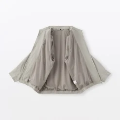 Outlet Muji Veste zippée en nylon recyclé déperlant pour homme