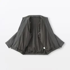 Outlet Muji Veste zippée en nylon recyclé déperlant pour homme