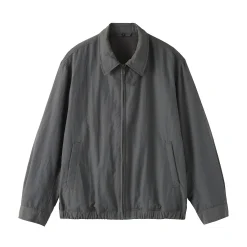 Outlet Muji Veste zippée en nylon recyclé déperlant pour homme